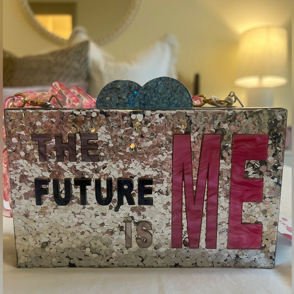 Bari Lynn Acrylic Clutch Bag